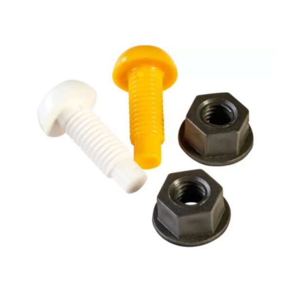 Plastic License Plate Screws with Nuts Car License Plate Fixing Fitting Kits Number Plate Screws